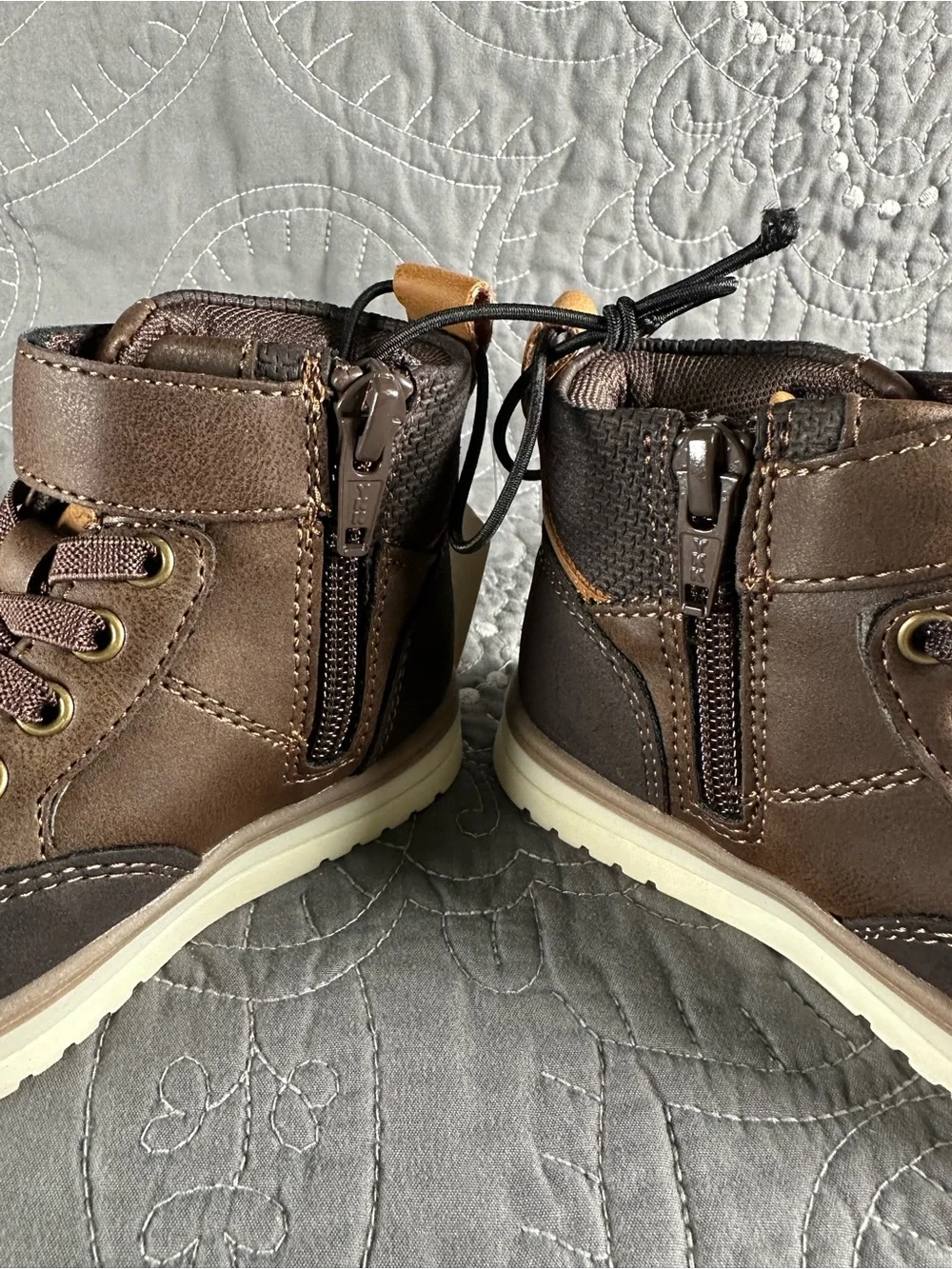 Thereabouts Toddler Boys Brown Lil Asher Flat Heel Boots NWT Size Toddler 6